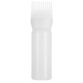 Hair Oil Applicator Bottle, 160ml Root Comb Applicator Bottle Lightweight Oil Bottle for Hair for Scalp Treatment Essential and Hair Coloring Dye(White)