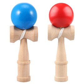 Hifinger Kendama Set of 2 (Red, Blue) Kendama Classroom Practice Competition Kendama