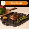 Bruntmor 2-in-1 Pre-Seasoned Cast Iron Reversible Griddle Grill Pan with