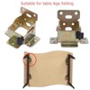 WANLIAN [Pack of 2] 90 Degree Self-Locking Folding Table Leg