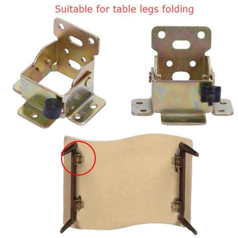 WANLIAN [Pack of 2] 90 Degree Self-Locking Folding Table Leg