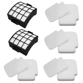 Colorfullife AZ3002 Filters Replacement for Shark Stratos AZ3002 AZ3000 AZ3000W DuoClean PowerFins Stratos Upright Vacuum Cleaner, 2 HEPA and 4 Foam & Felt Filters