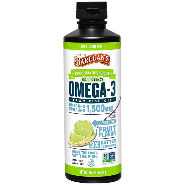 Barlean's Barlean's Key Lime Pie High Potency Omega 3 Fish
