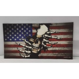 Unbranded Colorful Skull USA Flag vinyl Fridge Car 🧲 Magnet 🧲