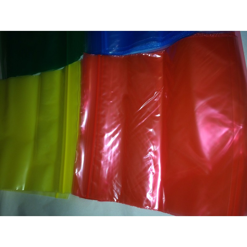 Tidy Colored Zipper Sandwich Bags Red Blue Yellow Green 80