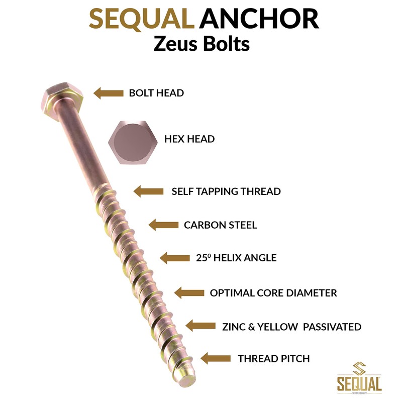Sequal ZEUS Bolts (M8 x 150mm)