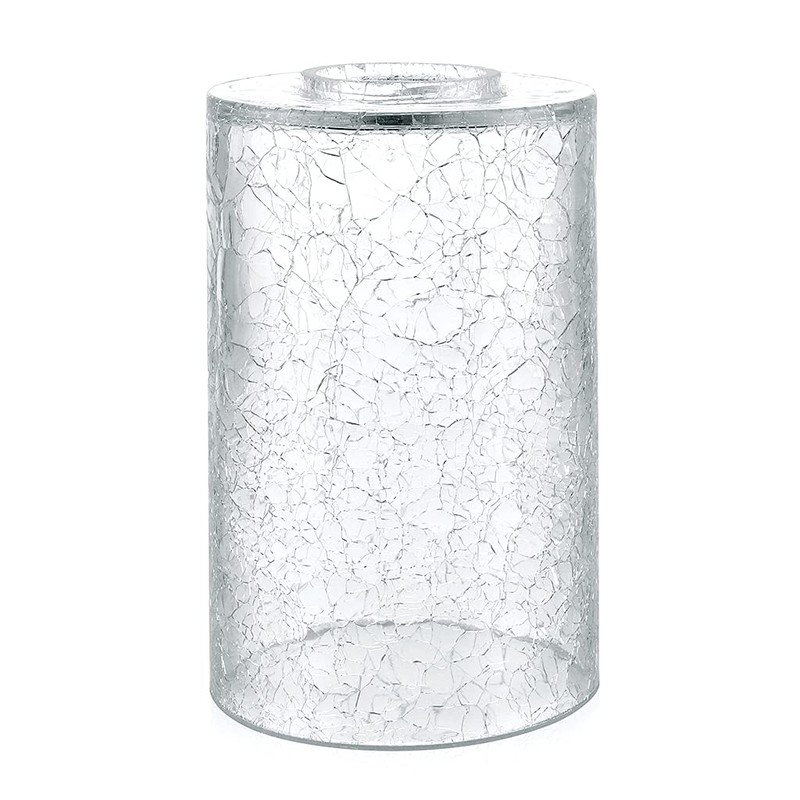 Skelang 4 Pcs Clear Glass Shade, Light Shade with Crackle,
