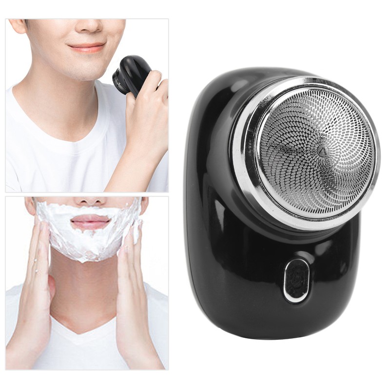 Mini Electric Beard Trimmer Washable IPX6 Waterproof Portable Beard Clipper