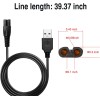 WAHFOX Universal Head Shaver Charger Cord, USB Power Cable for