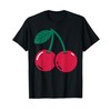 Cute Red Cherries Fruit Design for Summer Lovers T-Shirt