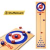 RAYNA GAMES 3 in 1Table Top Shuffleboard Curling Game Bowling