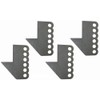 QS Components Front Ladder Bar Brackets Fits 2" x 3"