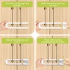 6 Pack Reusable Cupboard Locks for Children, U-Shaped Baby Proofing