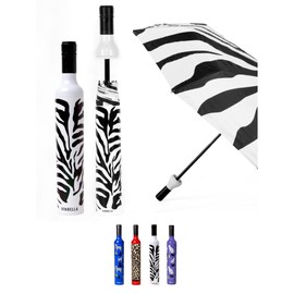 VINRELLA Wine Bottle Umbrella - Portable and Compact Travel Umbrella, Waterproof and Windproof, UV Blocker