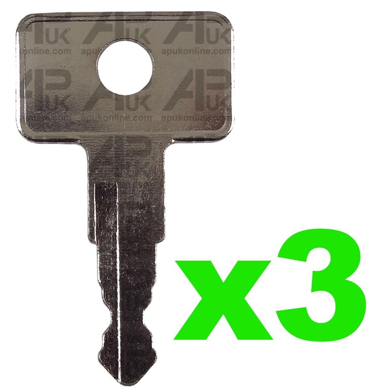 APUK 3x Ignition Switch Key Replacement for John Deere 2040