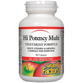 Natural Factors Hi Potency Multi Vegetarian - 90 Tabs