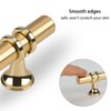 Haliwu 10 Pack Gold Cabinet Knobs, Brushed Brass Handles Kitchen