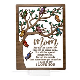 ARTSYWIX To My Mom Acrylic Sign from Daughter Son, Gift for Mom Mother-in-law Grandma, Bonus Mom Stepmom Present, Mom Birthday Gifts, Mom Gift For Her, Mothers Day Plaque from Daughter Son
