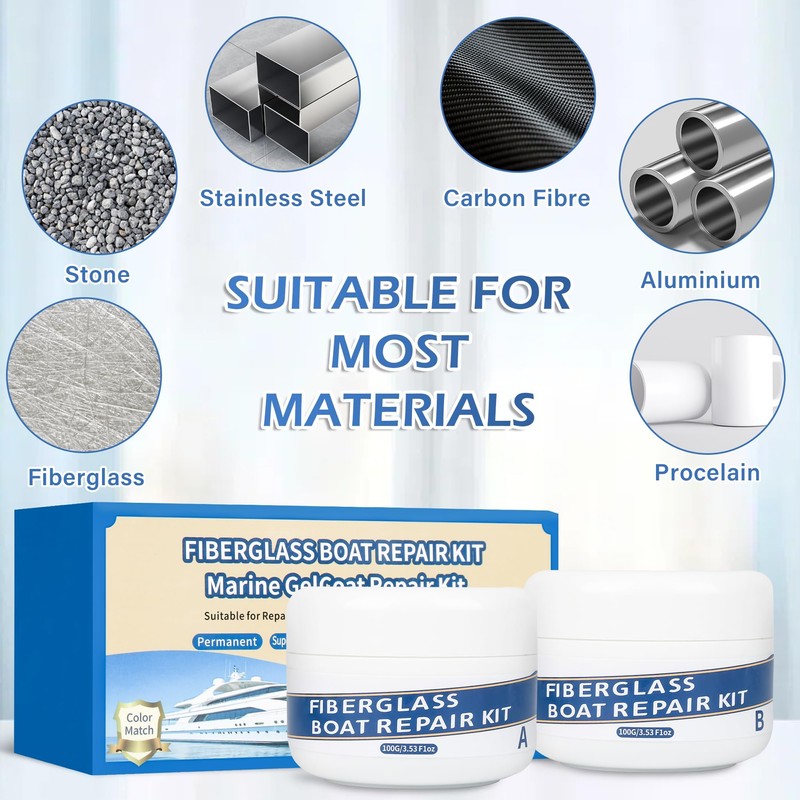 VerdeVilla Fiberglass Boat Repair Kit