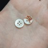 B-093 Shell Buttons, Shell Buttons, Single Side, Takase Clam, Shirt