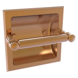 Allied Brass CL-24C Carolina Collection Recessed Toilet Paper Holder, Brushed Bronze