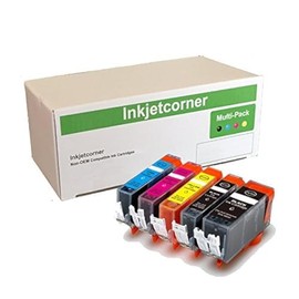 Inkjetcorner Compatible Ink Cartridges Replacement for PGI-270 CLI-271 PGI 270 XL CLI 271 for use with MG5700 MG6800 TS5020 TS6020 (5-Pack)