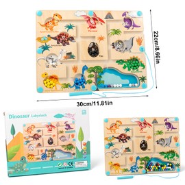 Kujinova Montessori Toy from 2 3 4 5 6 Years, Colours Learning Sorting Game, Toy from 3-6 Years, Motor Skills Toy, Magnetic Game Maze for Birthday Gifts and a Gift for Children's Day