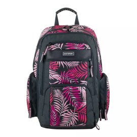 Eastsport Unisex Recycled Expandable Raptor Backpack, Pink Palm, School Work NEW