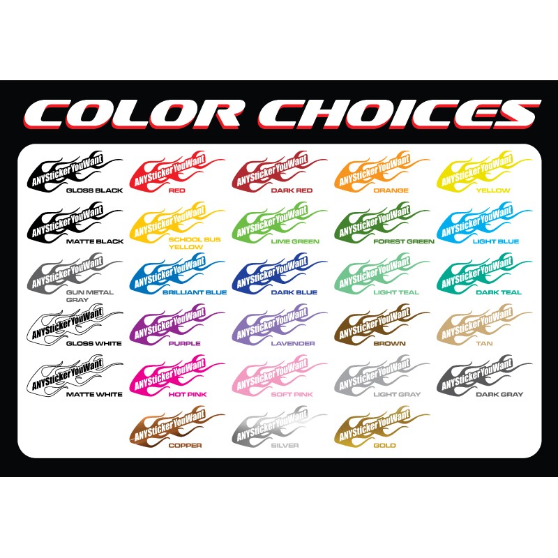 ANYStickerYouWant x2 2 Tone Blade Side Stripe Vinyl Graphic Decals