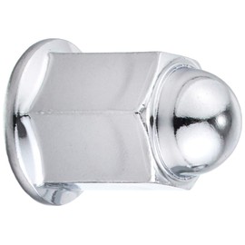 POSH 820740-06 Flanged Long Bag Nut M6 P1.0 Hard Chrome Plating, 2 Pieces