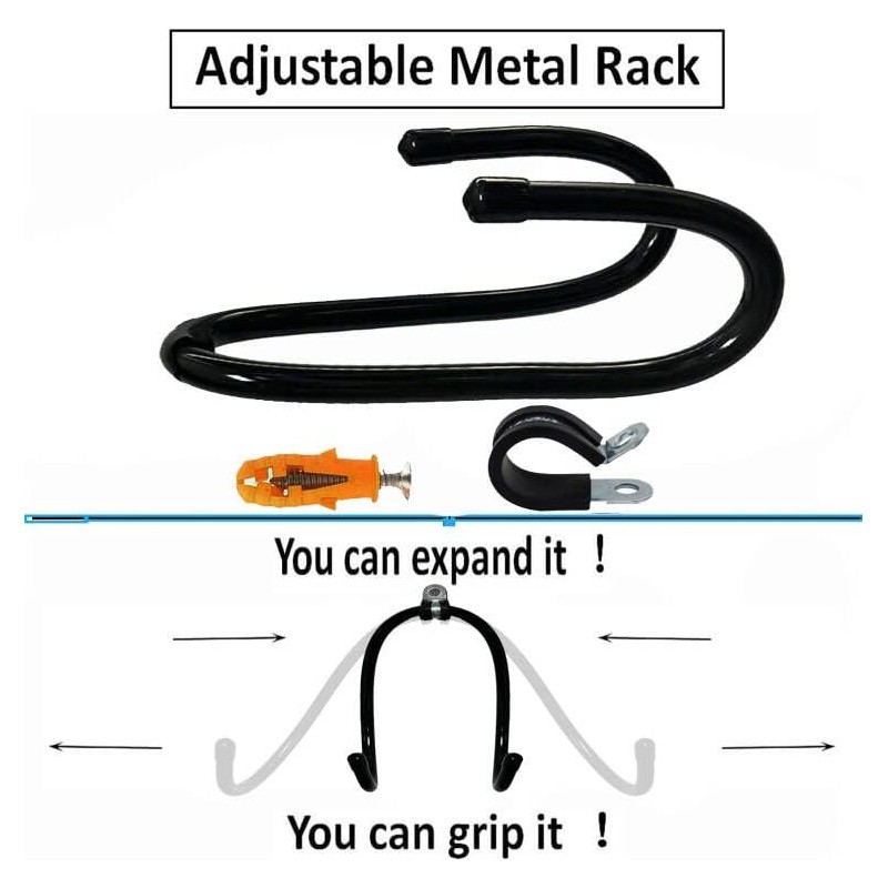 Wall Mount Metal Display Stand, Black Easel Plate Display Photo