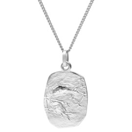 trendor Zodiac Sign Pisces Necklace Silver 925 Elegant Zodiac Sign Pendant for Men or Women Necklace Made of Sterling Silver 15330-03, Sterling Silver