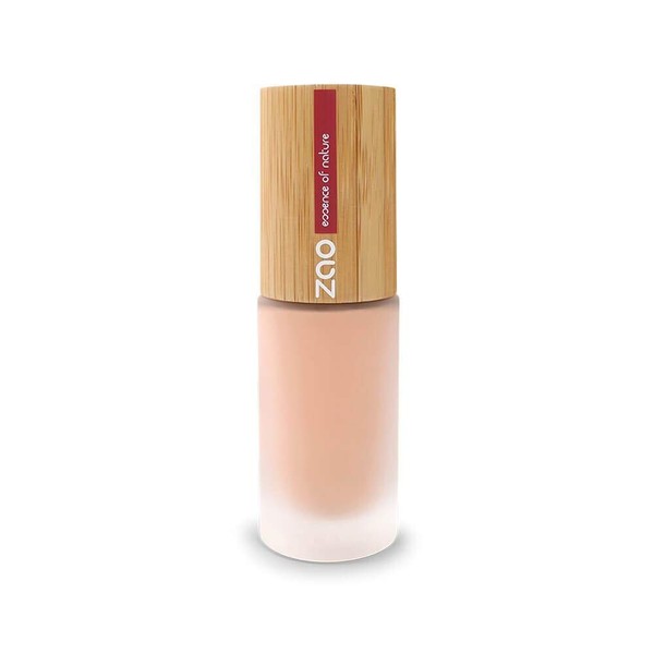 Zao Silk Foundation 714 Liquid Makeup Natural Beige in Pump Dispenser with Bamboo Organic, Vegan) 101714P