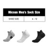 micsun 6 Pares Calcetines Deportivos para Hombre con Parte Inferior