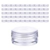 Roy Home Round Storage Organization Plastic Empty Bottle 5g 3 x 3 x 1.6 cm, Transparent, 50 Pieces / 로이홈 원형 수납 정리 플라스틱 공병 5g 3 x 3 x 1.6 cm, 투명, 50개