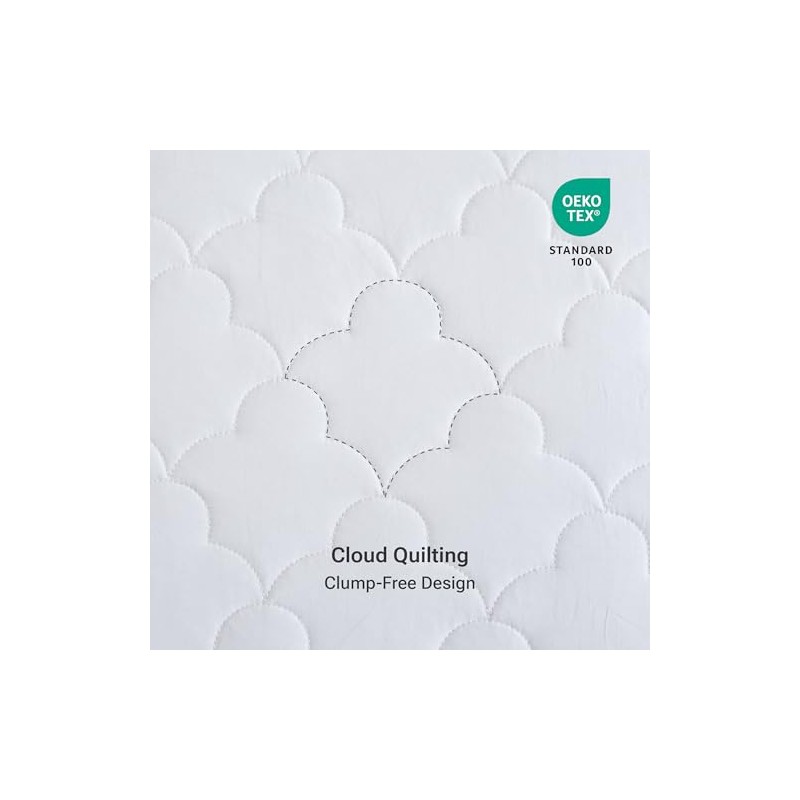 SLEEP PHILOSOPHY BASI16-0329 Mattress Pad, White