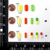 Alwonder 100 Pk Bulk Fishing Rig Floats, Yellow, Small Size