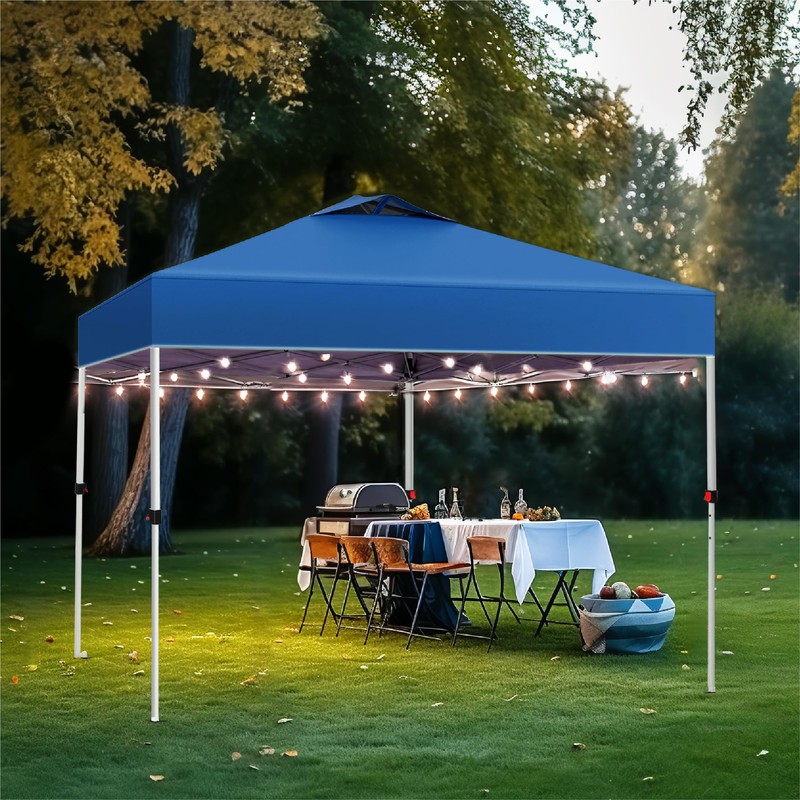 PHI VILLA Pop-up Canopy 10x10 Patio Tent Instant Gazebo Canopy