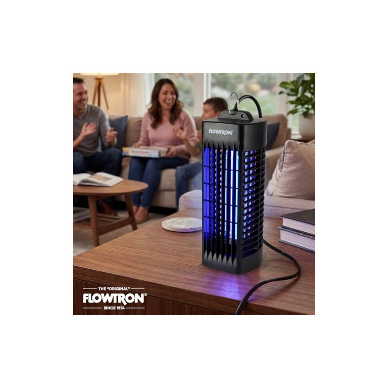 Flowtron Indoor Bug Zapper (Black) - 1000V Electric Insect Killer