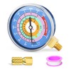 MEANLIN MEASURE 1/8" NPT Refrigeration Pressure Gauge, 30 in HG