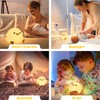UNEEDE LED Cute Bean Duck Night Light, DoDo Duck Silicone