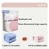 2PCS Large No Pump Vacuum Storage Bags,Press& Seal, No Pump