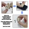 HDGSAFD 12 Digital Stamps and 1 Ink Pad, Wooden Stamp,