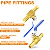 GASHER 1PCS 5/8 Inch Heavy-Duty Brass Barb Ball Valve With