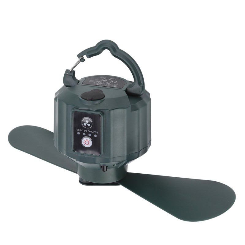 Portable Camping Fan LED 3 Speed Timing 10400mAh Waterproof USB