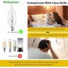 Wuluretoos 12- Pack E12 Candle Light Bulbs,60W Candelabra Light Bulbs,