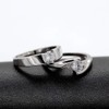 Uloveido 2 pcs His and Hers Matching Engagement Rings Set