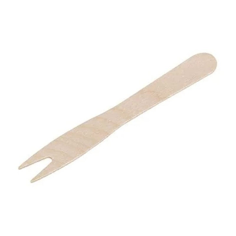 Tessera Bio Products QA125CFSC 2 Pronged Wooden Fork 12cm Length