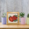 FREEBLOSS 9.4 x 9.4 inch Strawberry Punch Needle Starter Kits.