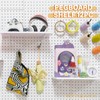 BFPeaky White Pegboard Shelf Set, 4 pcs Versatile Peg Board